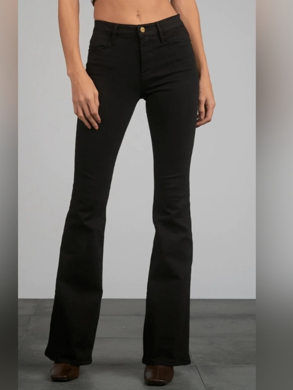 Elan Black Stretch Jeans Sz L